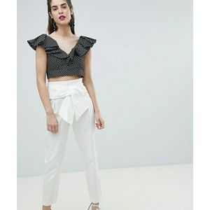 White ASOS Pants size 2 NEW